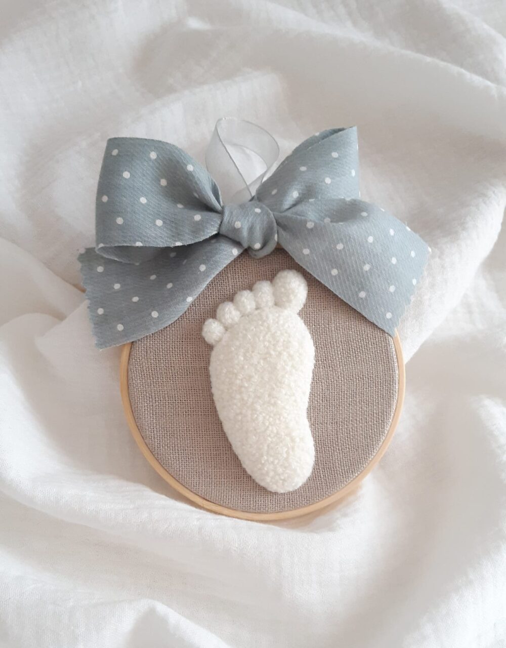 Embroidery huella Bebé 💙